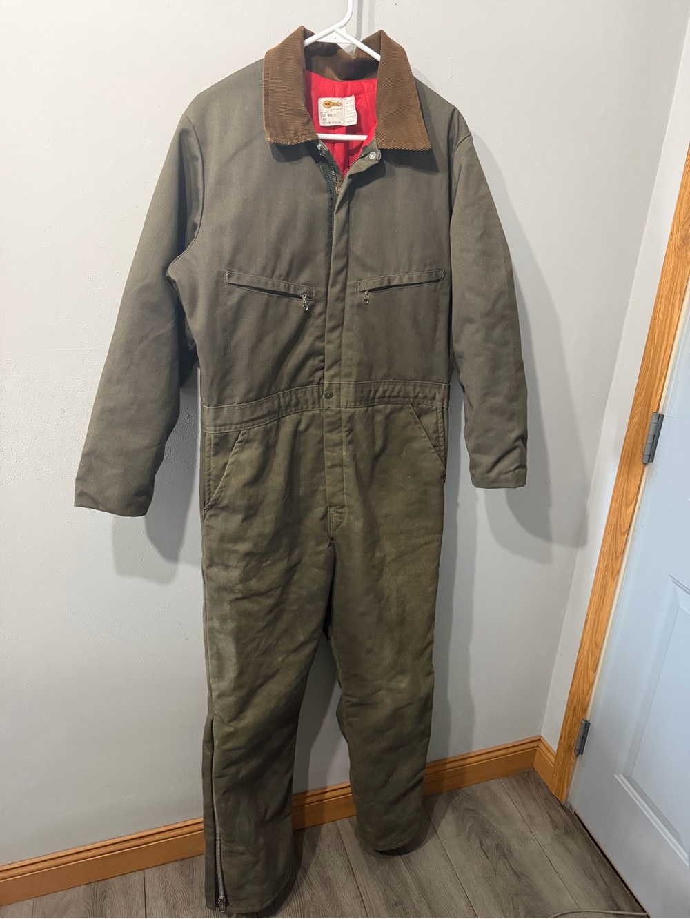 Key Imperial Insulated Coveralls Men's Medium  Army Green Workwear Vintage 90s